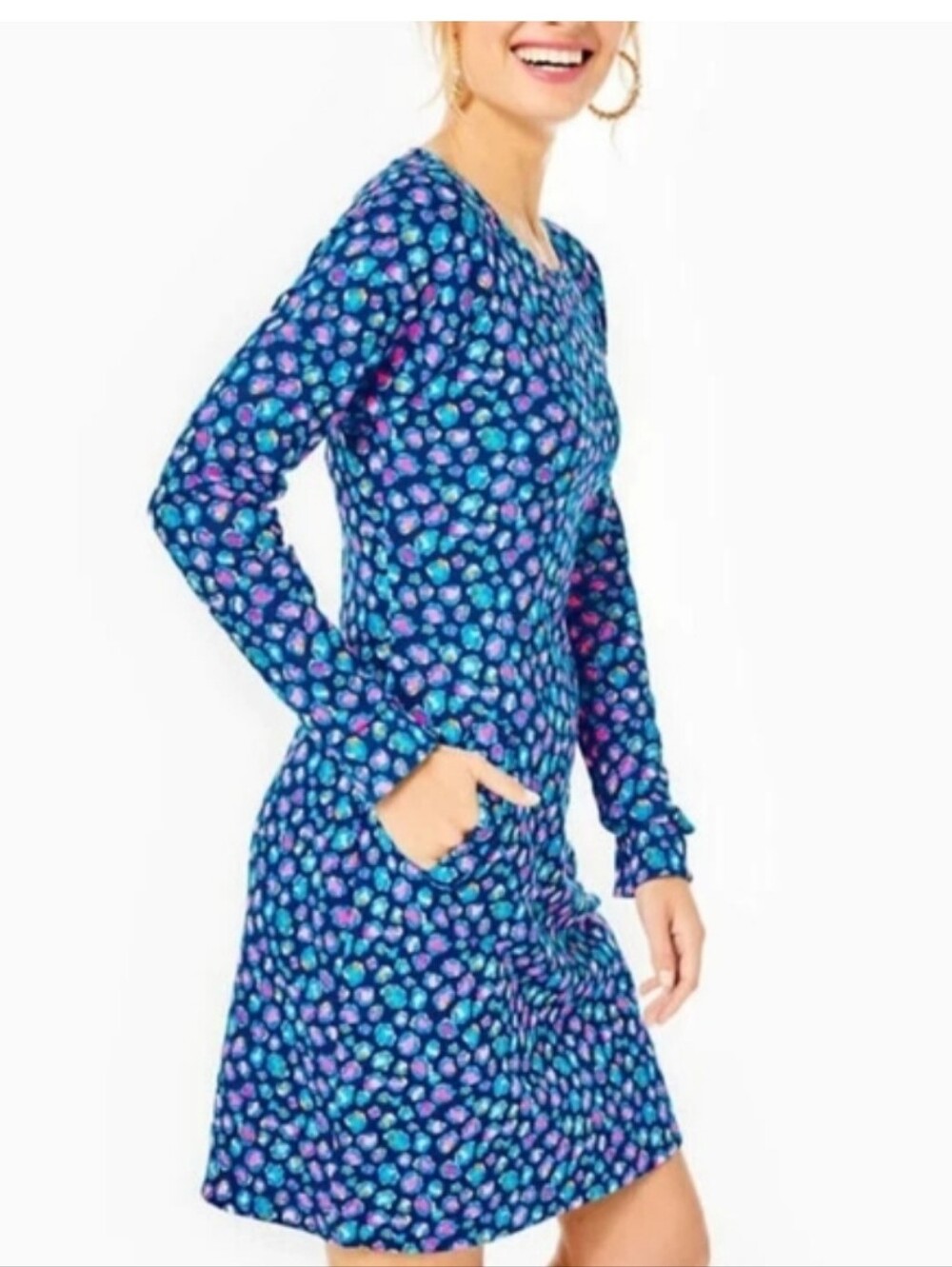 Lilly Pulitzer Beachcomber  Long-Sleeve Midi Dress C24